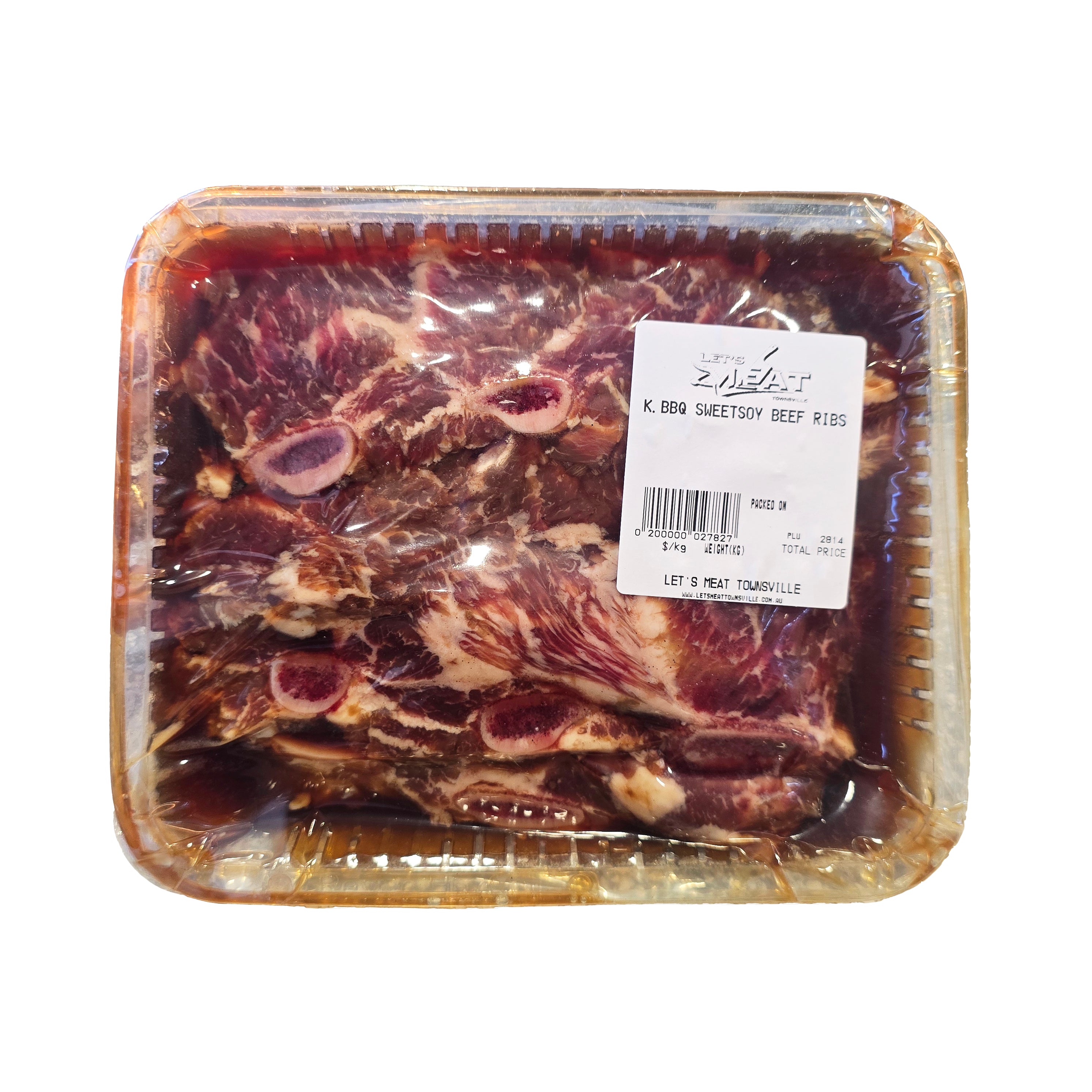 LET'S MEAT K-BBQ Sweet Soy Beef Ribs LA 갈비 500g